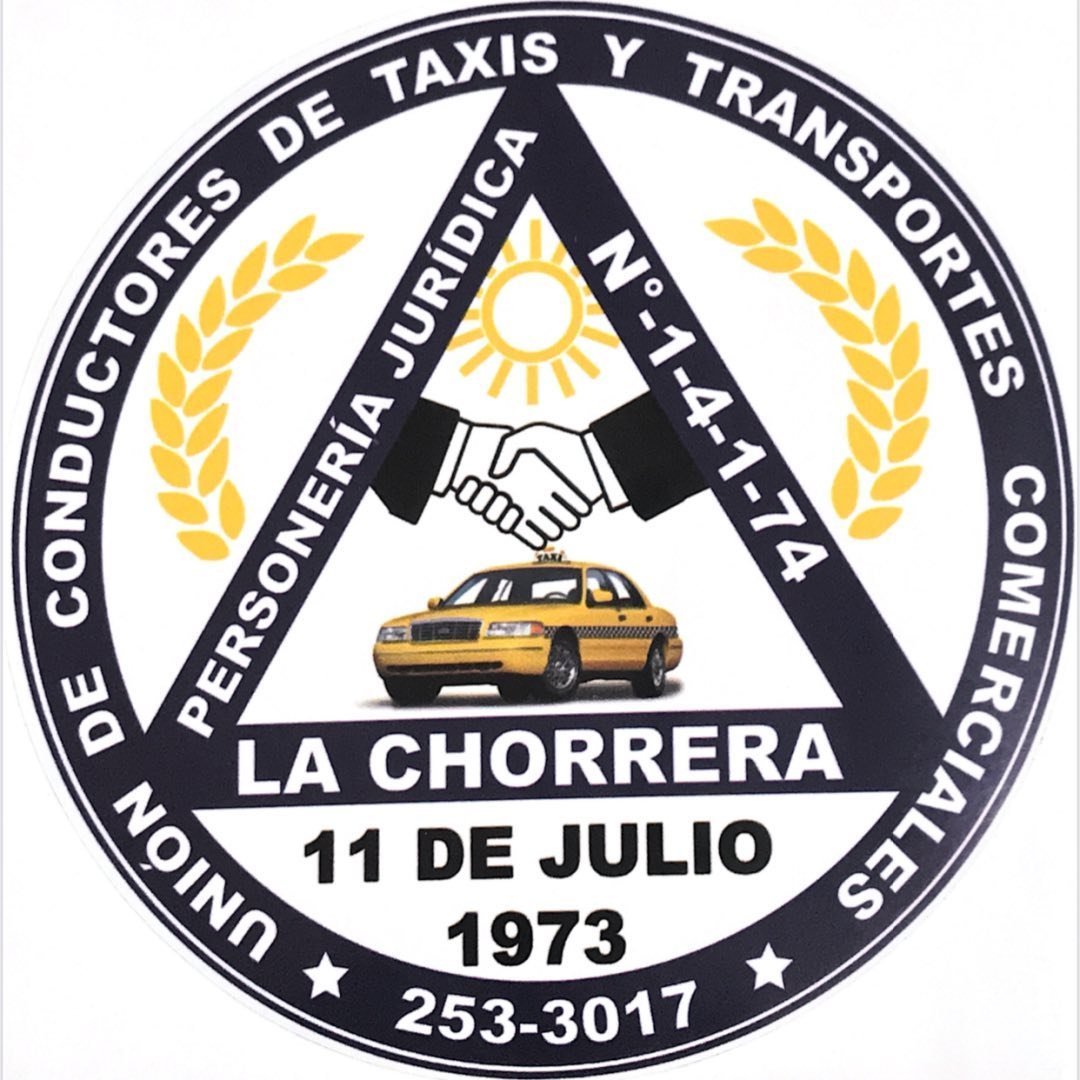Escudo del sindicato: Unión de Conductores de Taxis y Transportes Comerciales de La Chorrera, 11 de julio de 1973